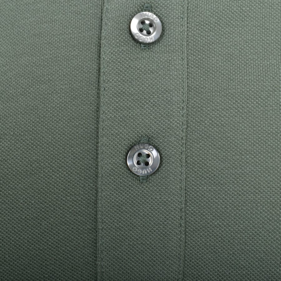 HUGO Derrikos Regular Fit Polo T Shirt Green Mainline Menswear United States